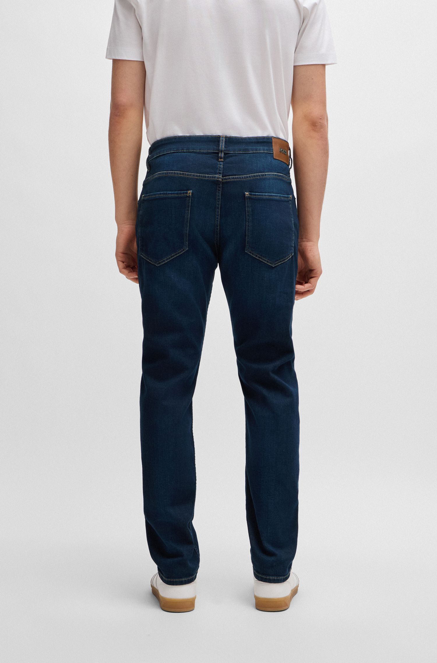 BOSS - Quần jean ống côn denim ý
