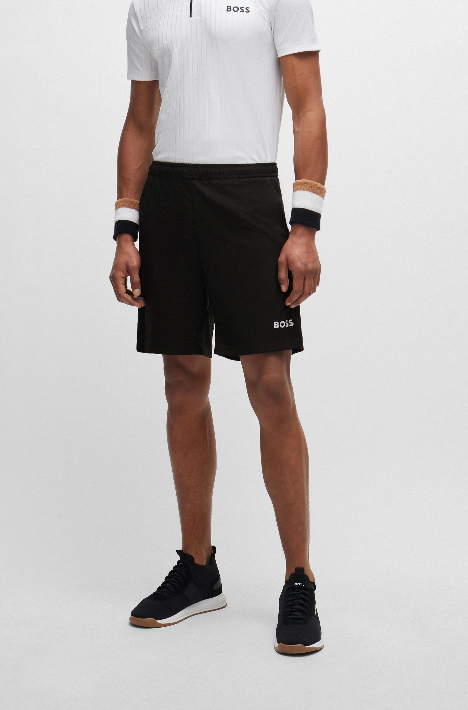 Quần short vừa vặn khô nhanh có in logo