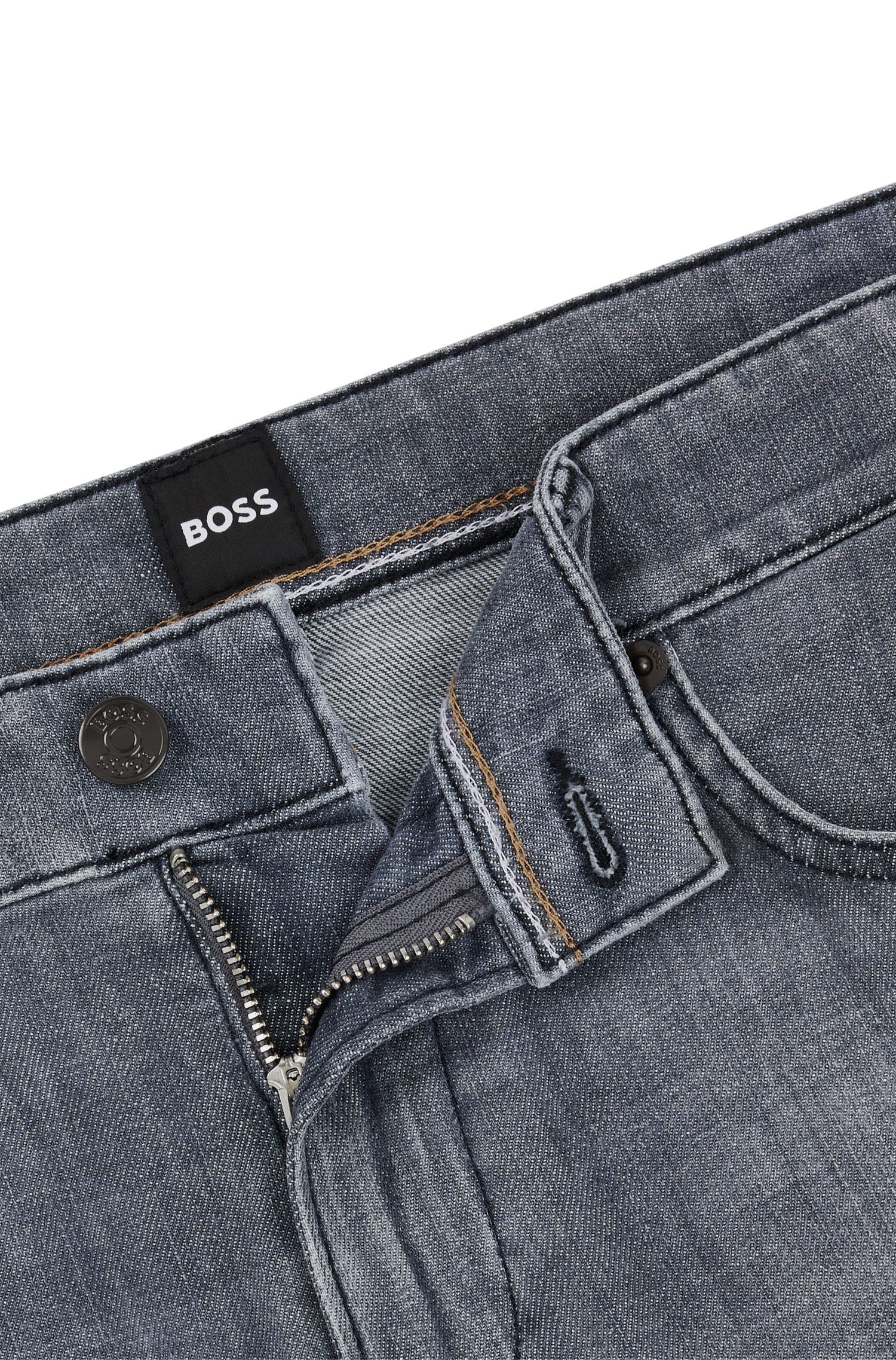BOSS - Quần jean ôm vừa vặn denim co giãn thoải mái