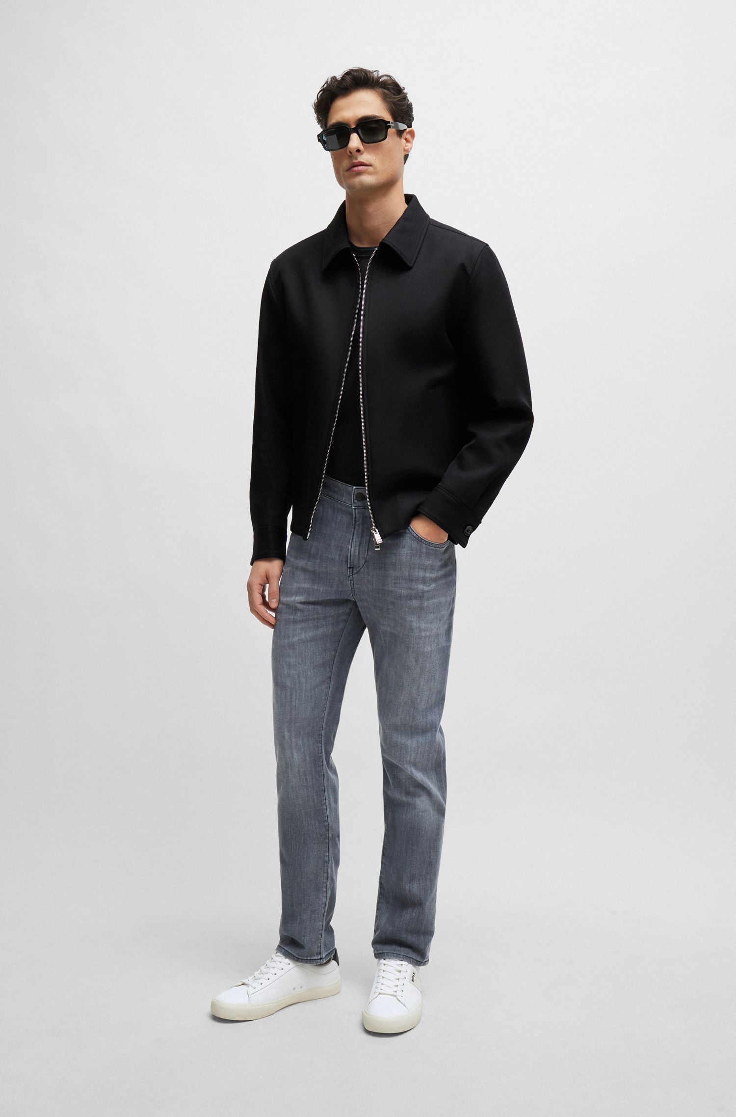 BOSS - Quần jean ôm vừa vặn denim co giãn thoải mái