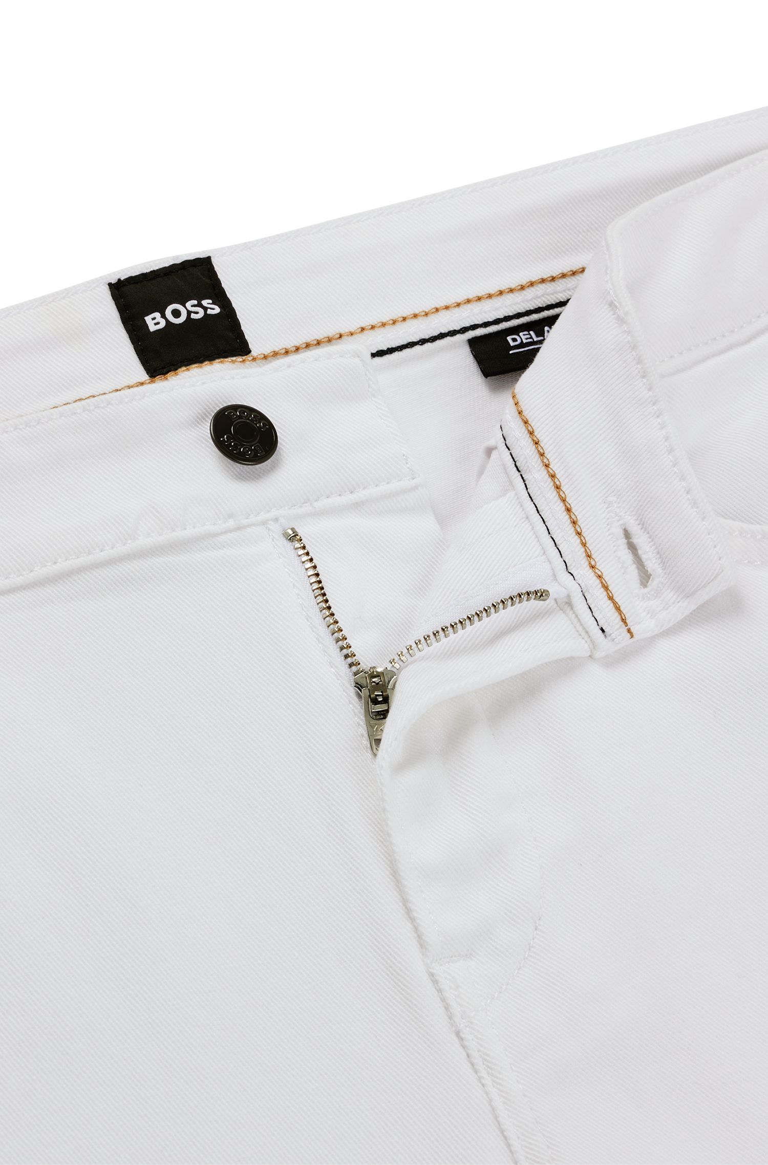 BOSS - Quần jeans ôm vừa vặn vải denim cashmere