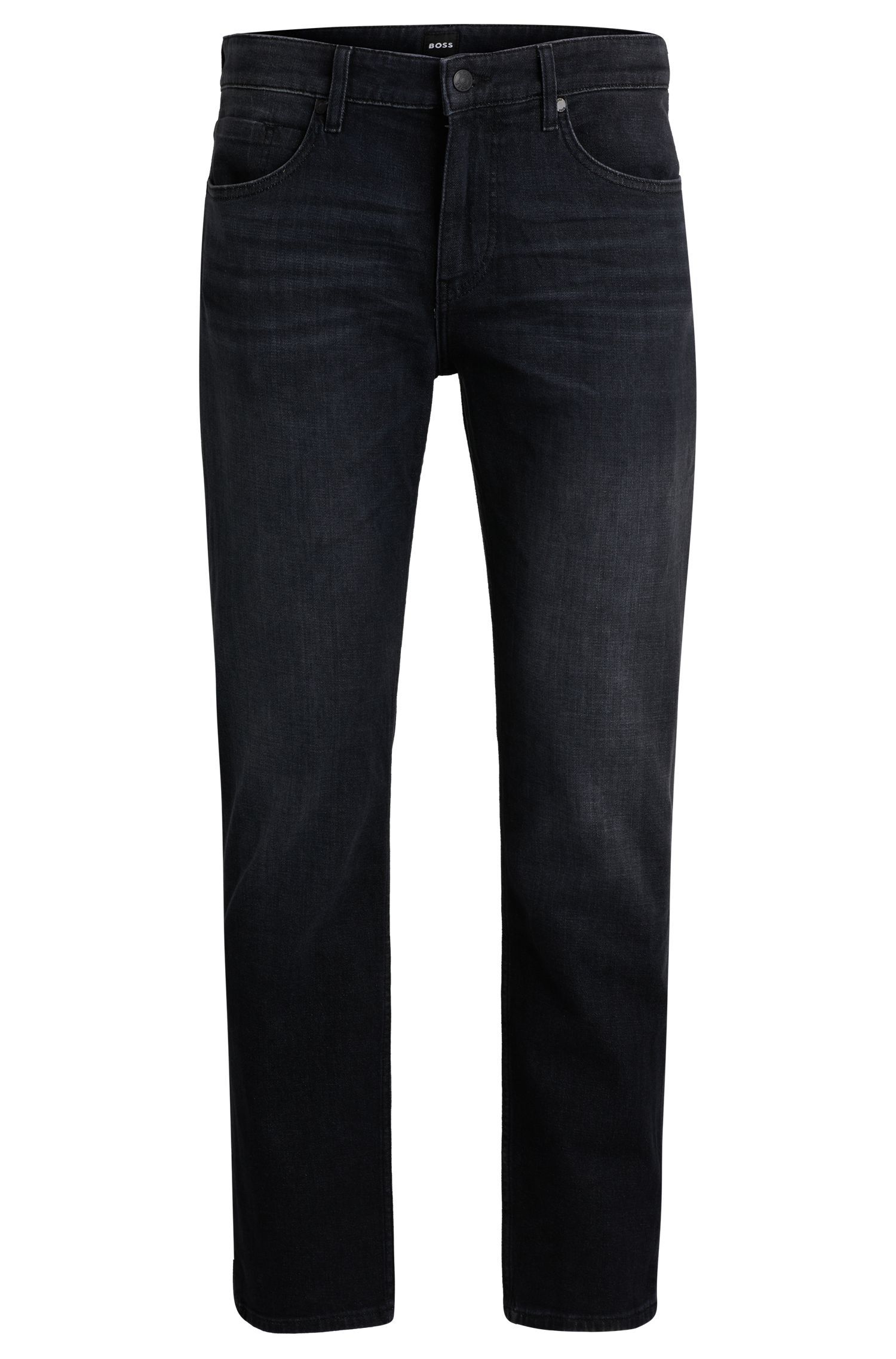 BOSS - Quần jeans Maine dáng regular fit denim Ý mềm