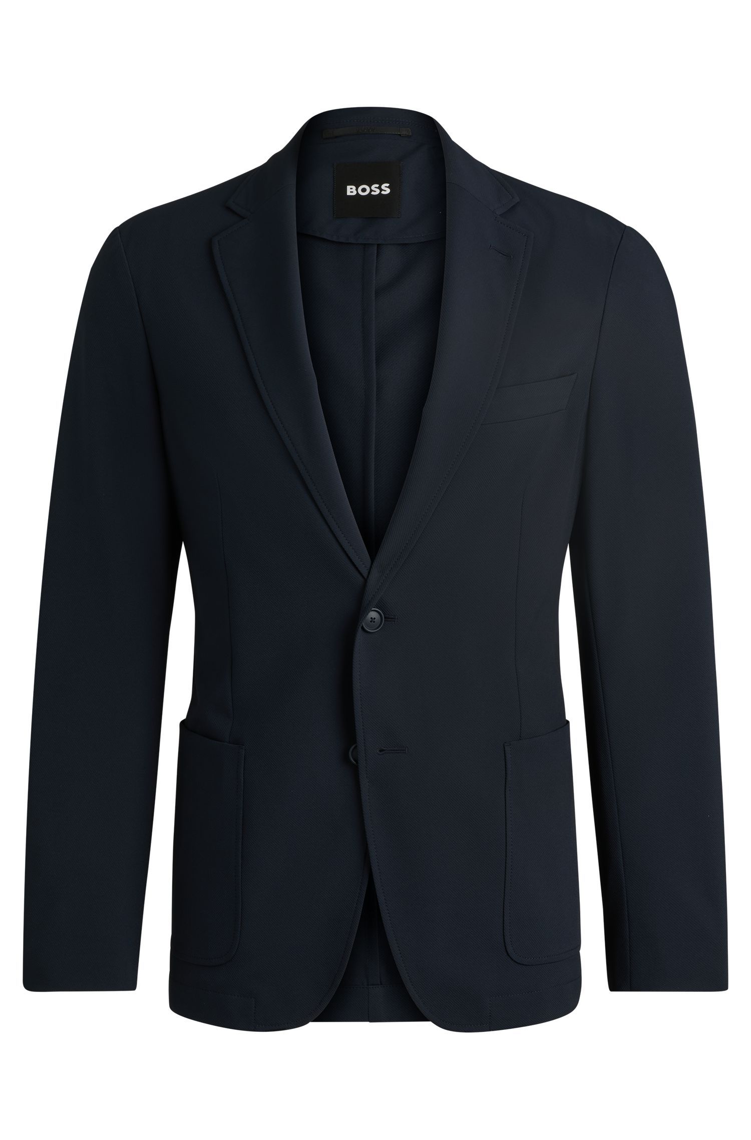 BOSS - Áo blazer dáng vest slim fit vải co giãn