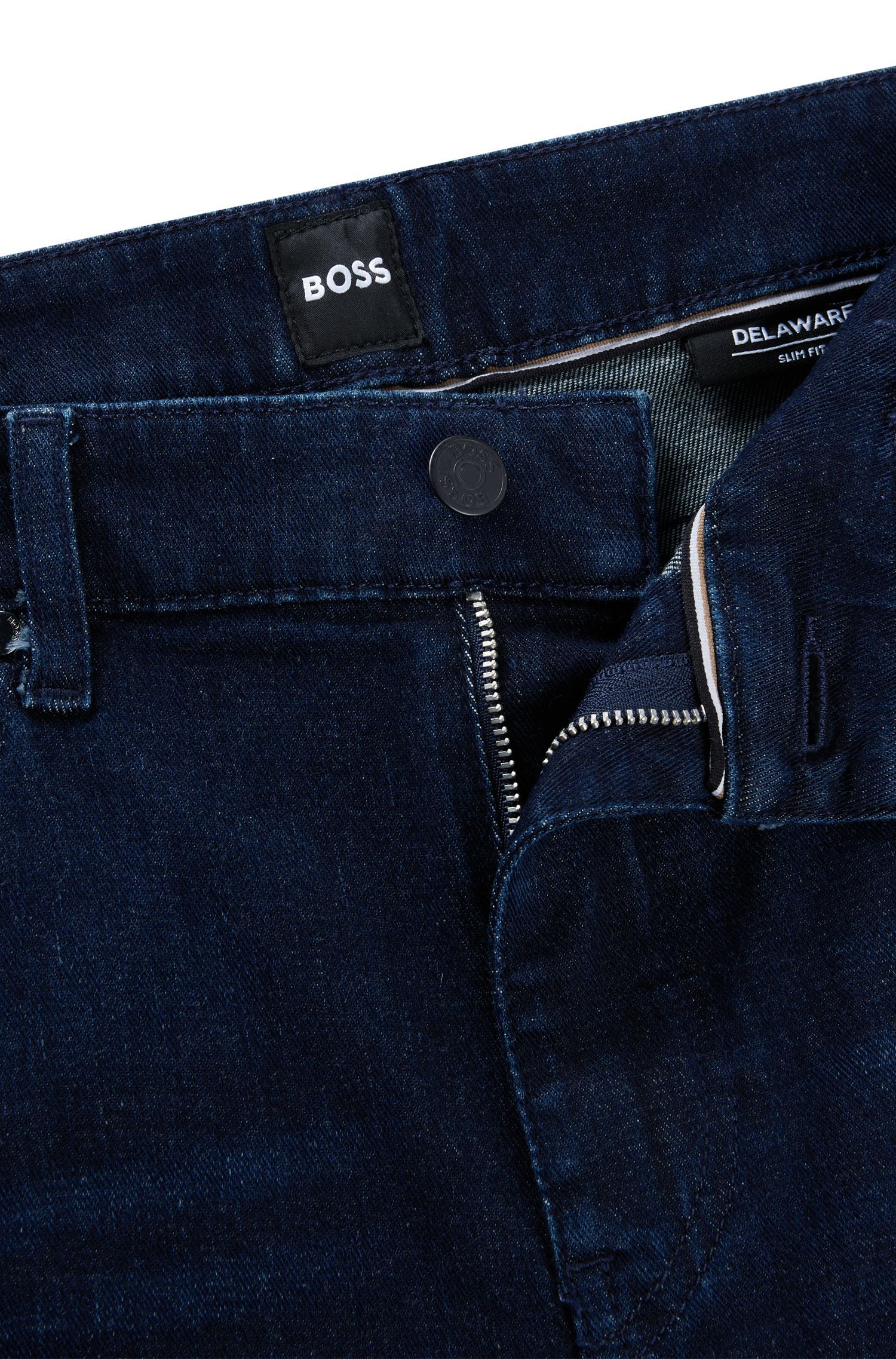 BOSS - Quần jeans Delaware dáng slim fit co giãn