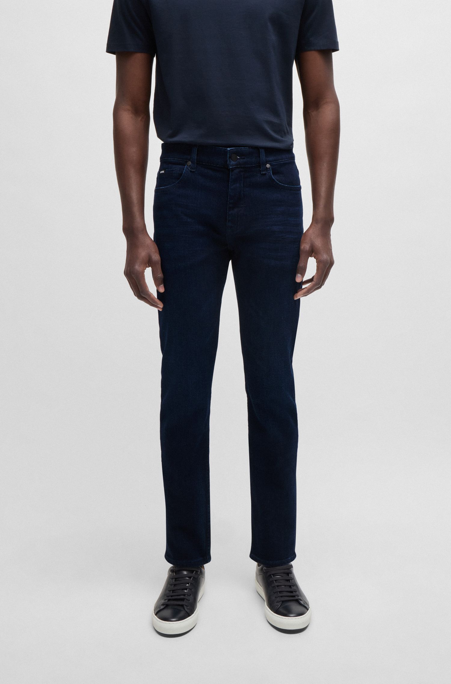 BOSS - Quần jeans Delaware dáng slim fit co giãn