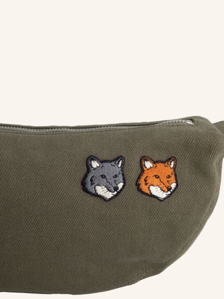 Maison Kitsuné - Túi đeo hông Double Fox Head Faded