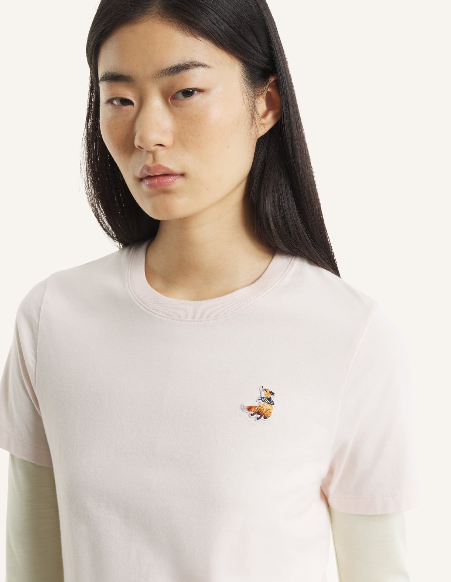 Maison Kitsuné - Áo thun nữ Dreaming Fox dáng Regular