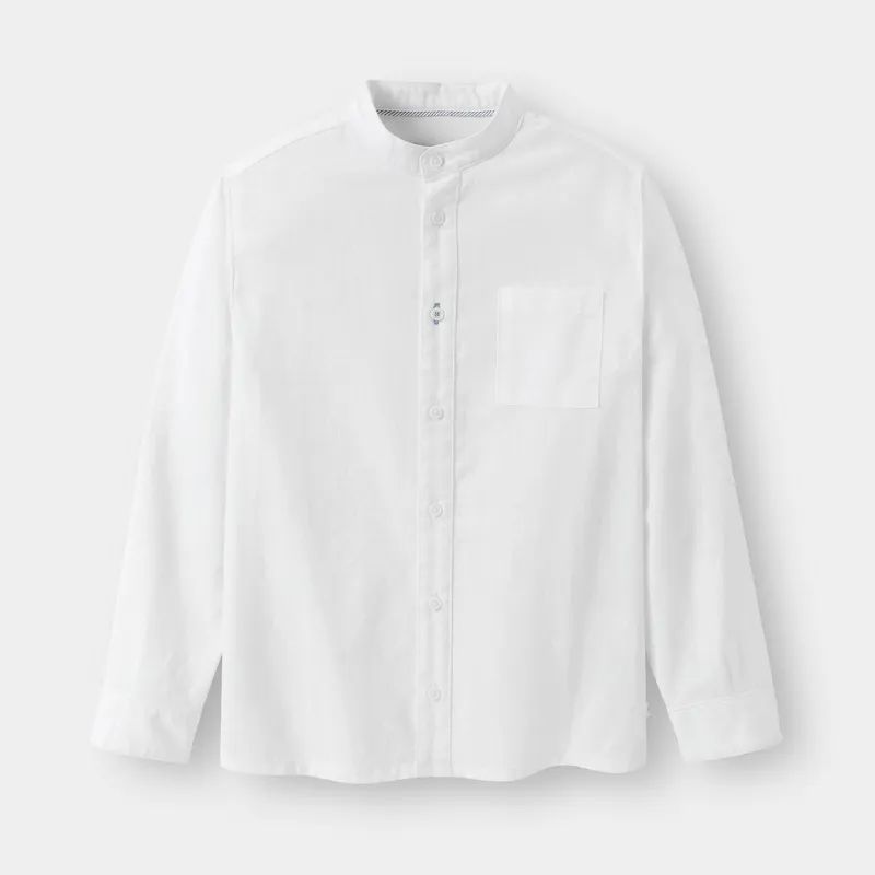 Áo sơ mi vải cotton và linen cho bé trai
