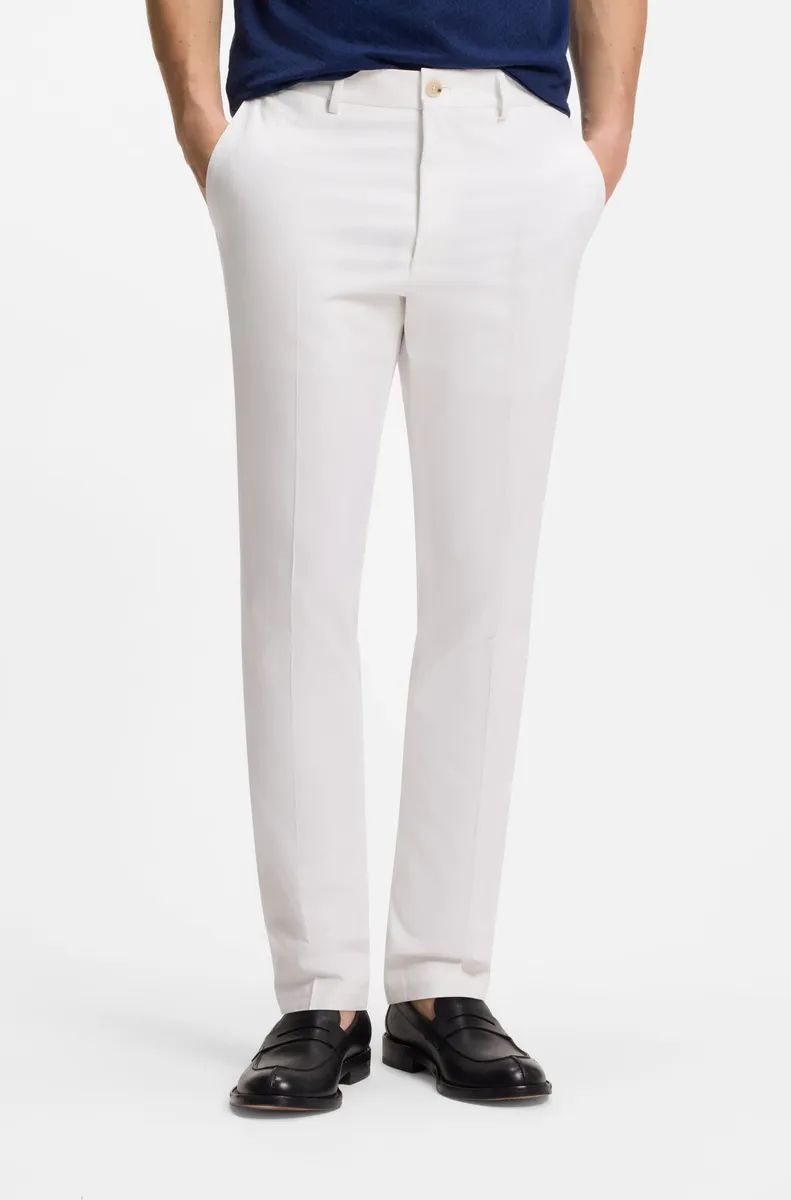 BOSS - Quần âu cotton pha lụa