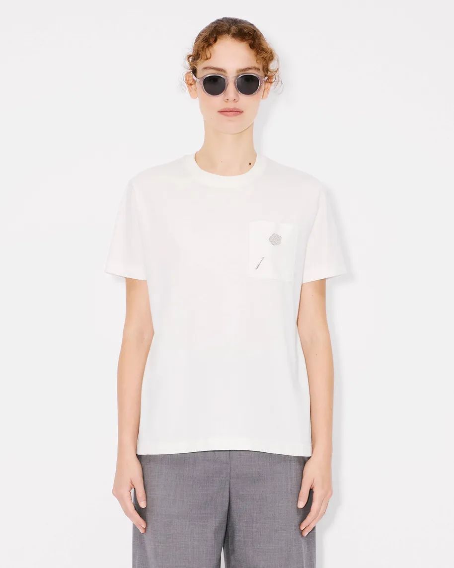 Kenzo - Áo thun cotton dáng rộng thêu Boke Flower