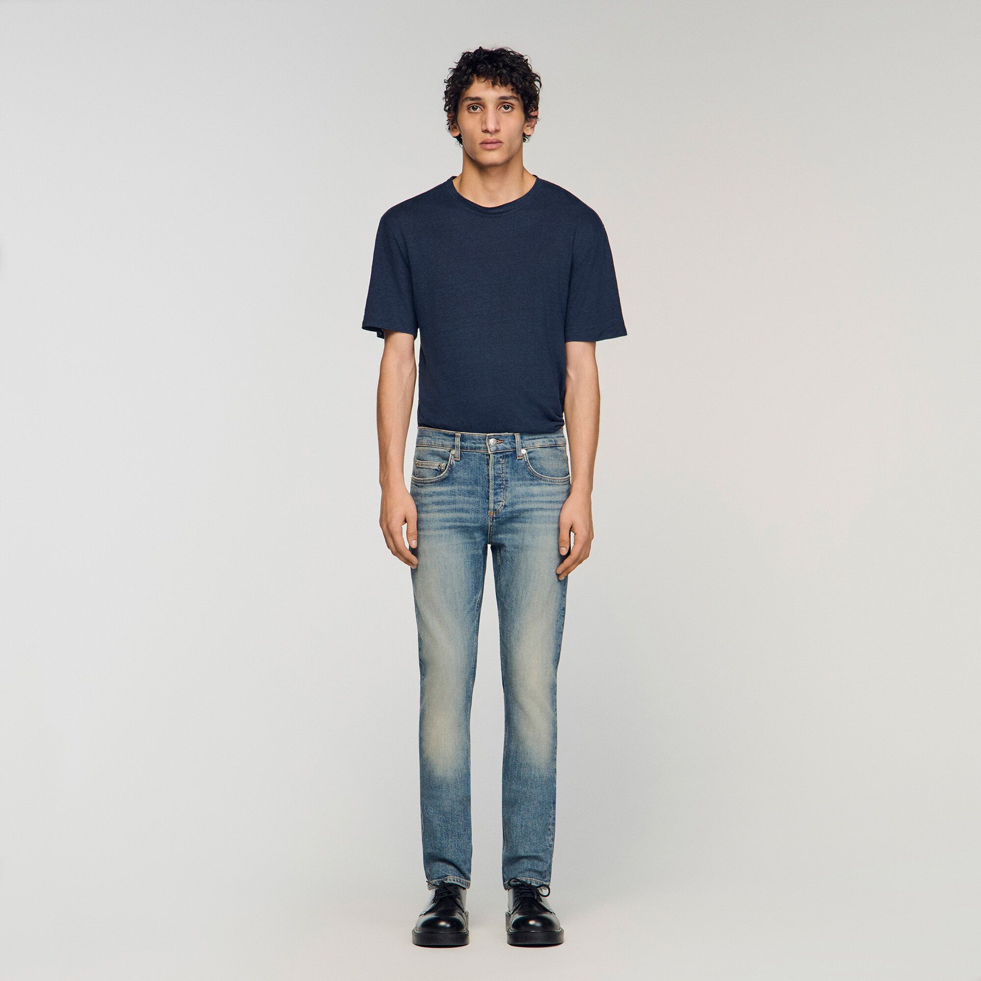 Sandro - Quần jeans dáng ôm