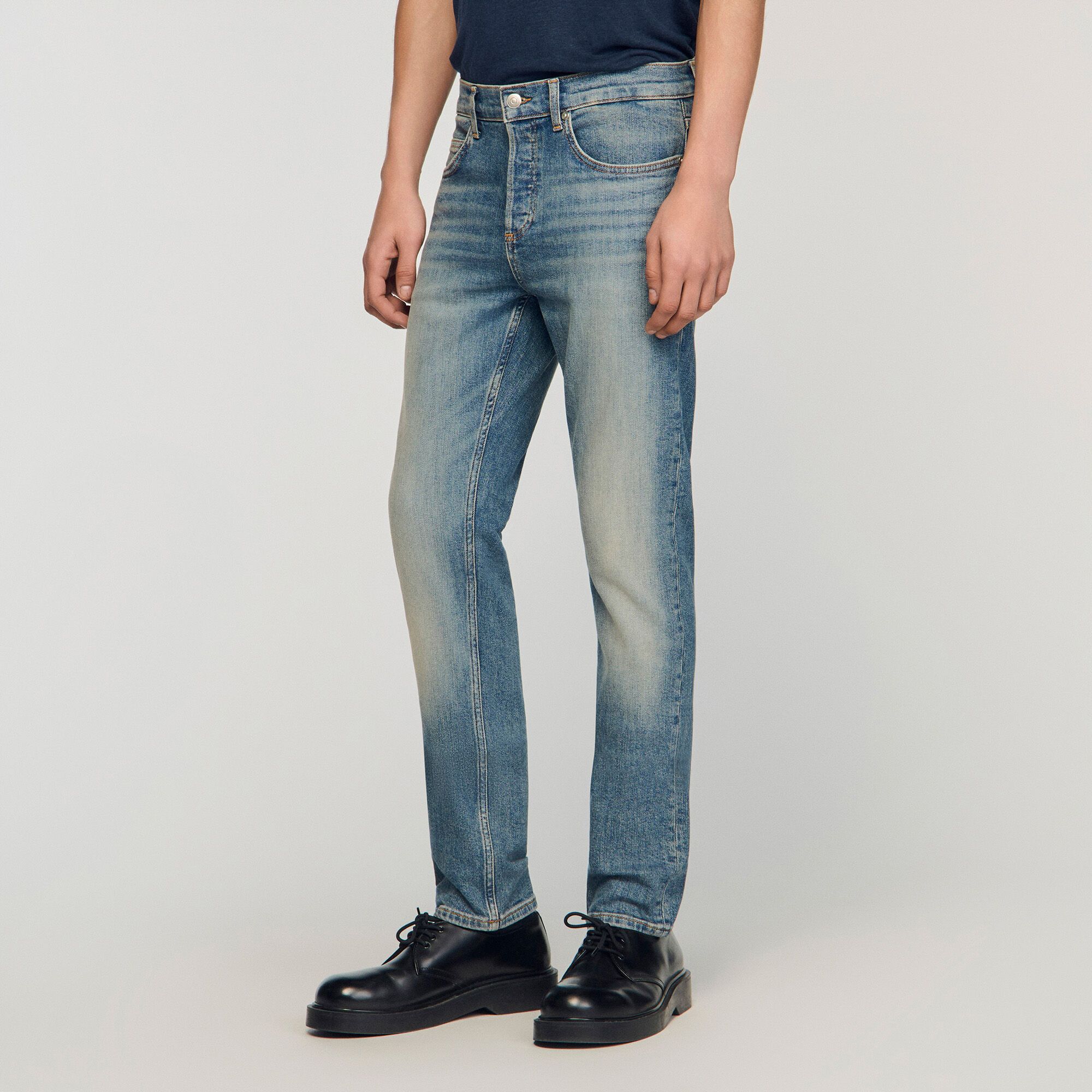 Sandro - Quần jeans dáng ôm