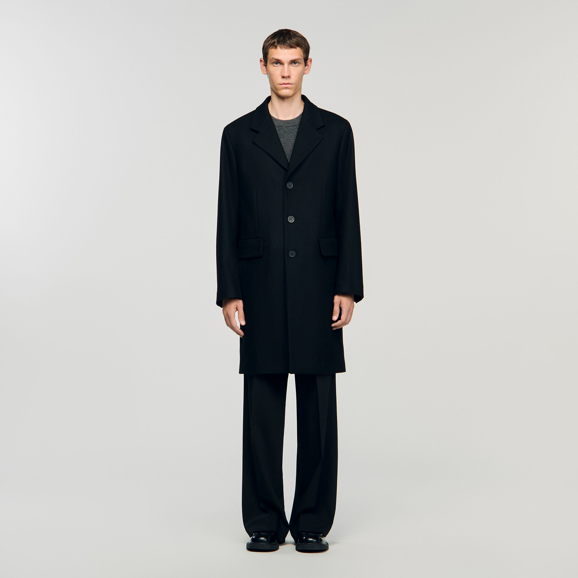 Sandro - Áo khoác len và cashmere