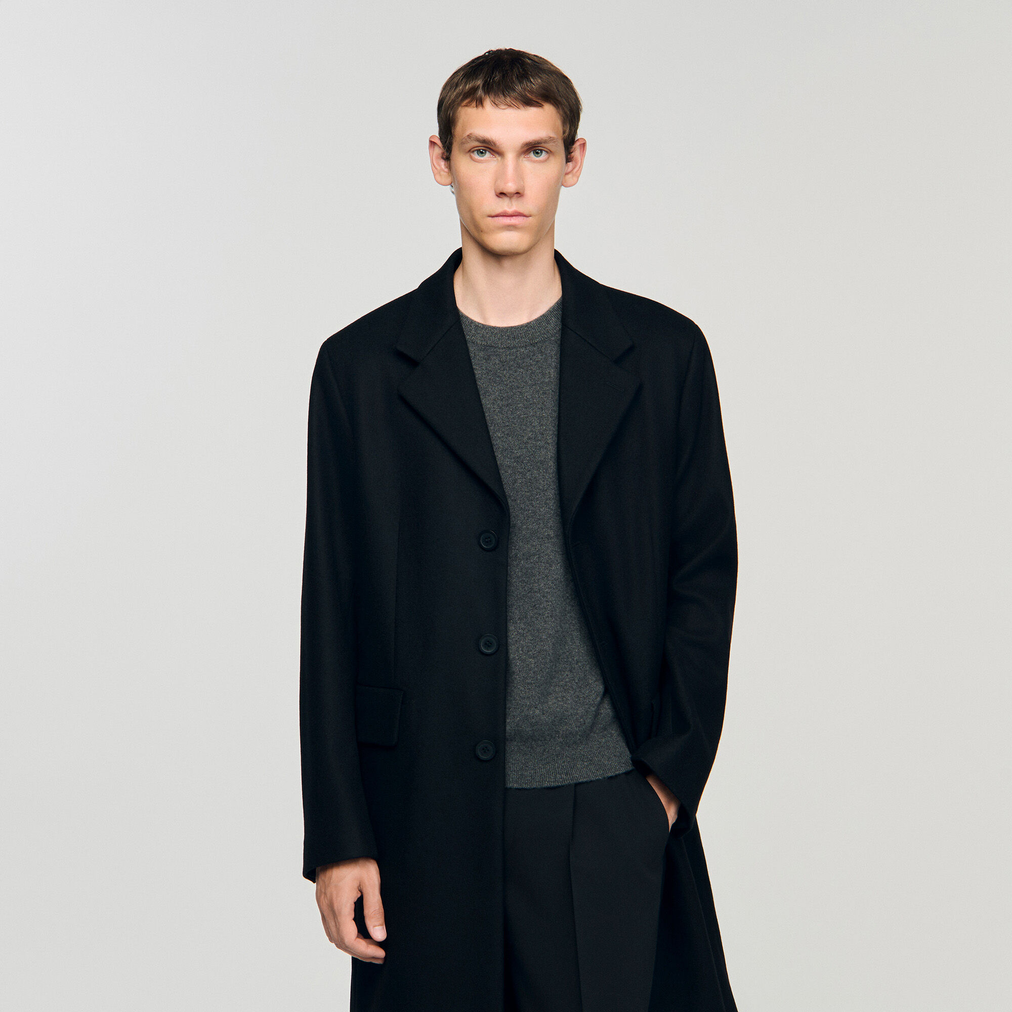 Sandro - Áo khoác len và cashmere