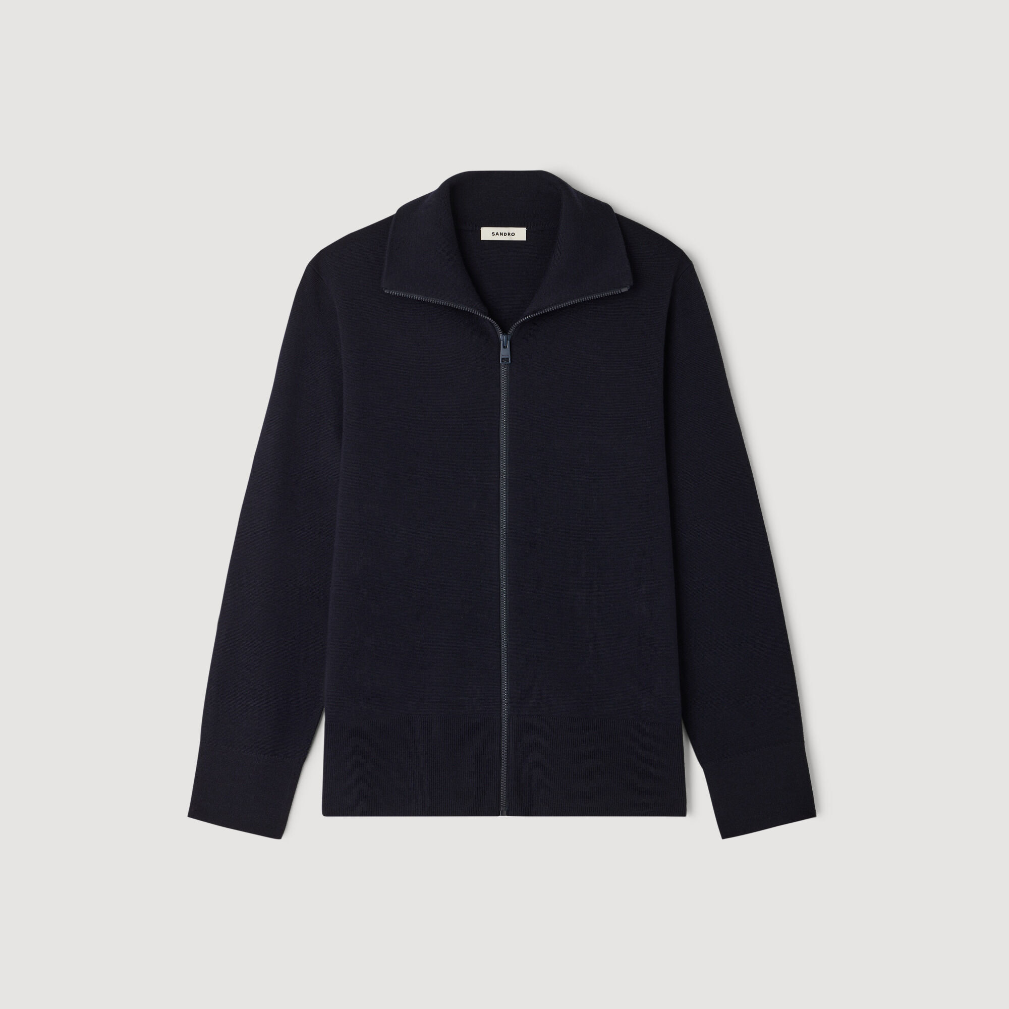 Sandro - Áo cardigan len zip-up